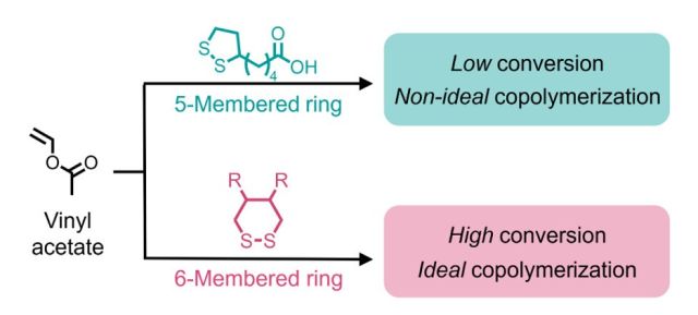 ToC of From Lipoic Acid to 1,2-Dithianes: Expanding Radical Ring-Opening to Less-Activated Monomers Such as Vinyl Acetate
