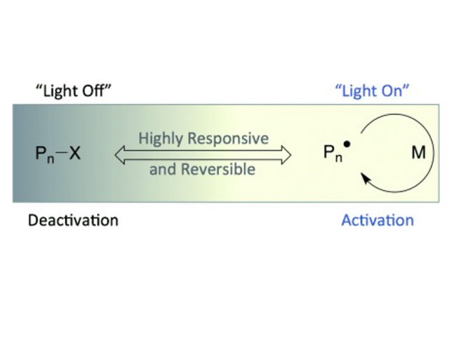 ToC for Control of a Living Radical Polymerization of Methacrylates by Light